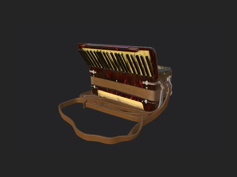 Accordion 007 3D Model