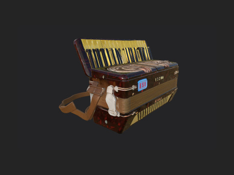 Accordion 007 3D Модель