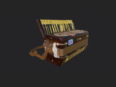 Accordion 007 3D Model