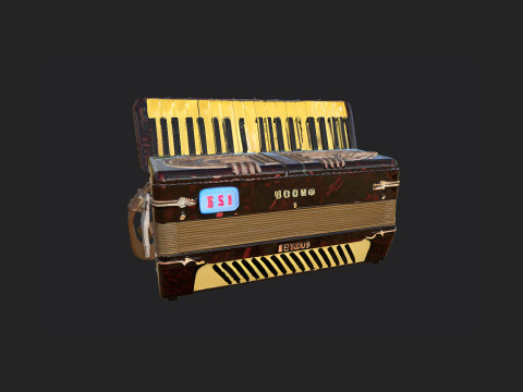 Accordion 007 3D Модель