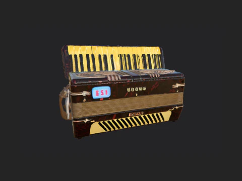 Accordion 007 3D Model