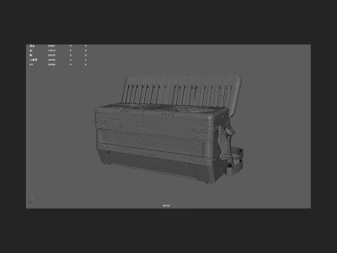 Accordion 007 3D Model