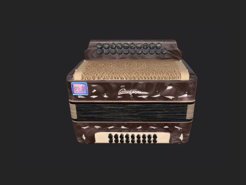 Accordion 008 3D Модель