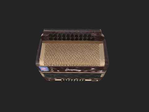Accordion 008 3D Модель
