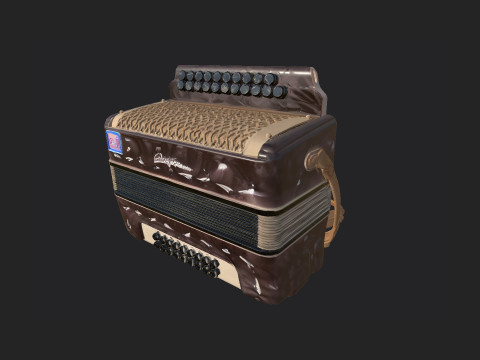 Accordion 008 3D Модель