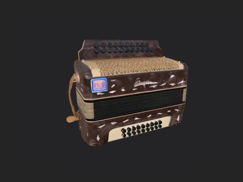 Accordion 008 3D Model