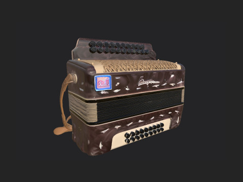 Accordion 008 3D Модель