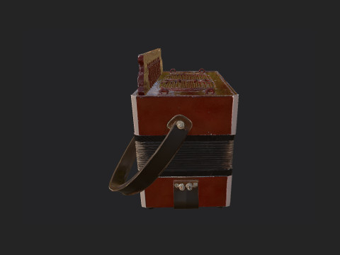 Accordion 009 3D Model