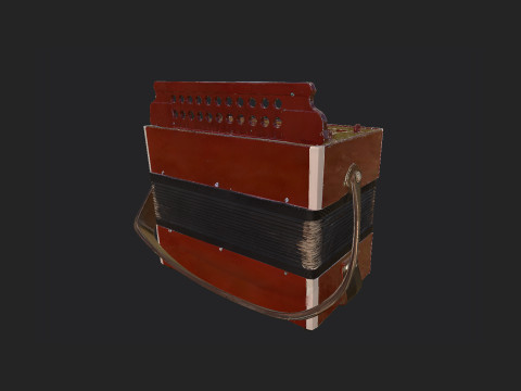 Accordion 009 3D Model