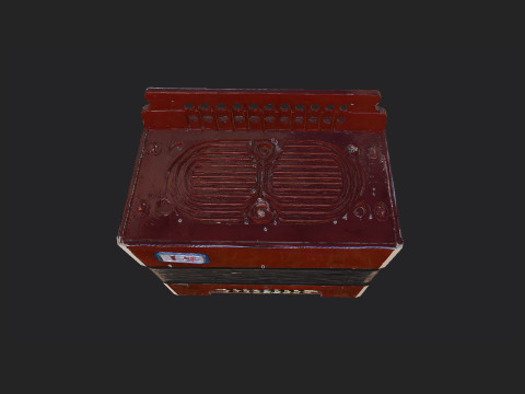 Accordion 009 3D Model