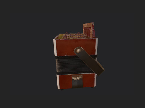 Accordion 009 3D Model