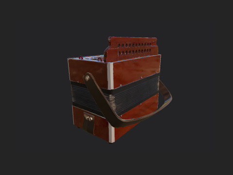 Accordion 009 3D Model