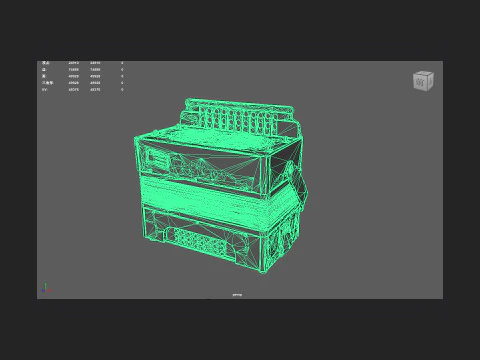 Fisarmonica 009 Modello 3D