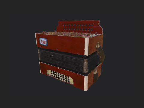 Accordion 009 3D Model