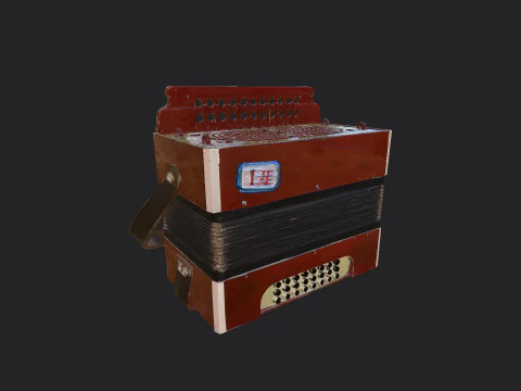 Fisarmonica 009 Modello 3D