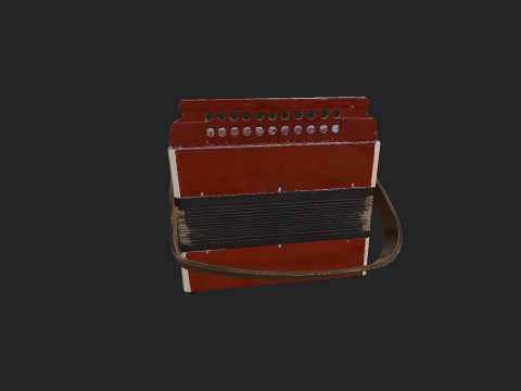 Accordion 009 3D Model