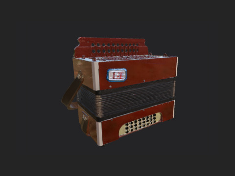Accordion 009 3D Model