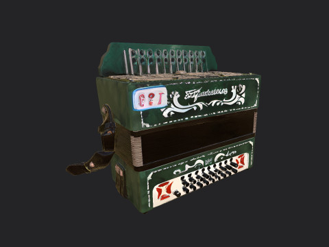 Accordion 010 3D Model