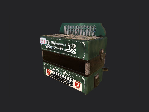 Accordion 010 3D Модель