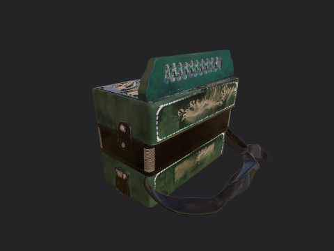 Accordion 010 3D Модель