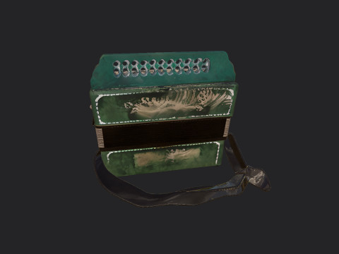 Accordion 010 3D Модель