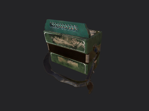 Accordion 010 3D Модель