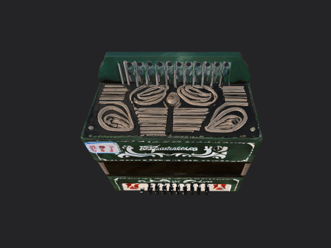 Accordion 010 3D Модель