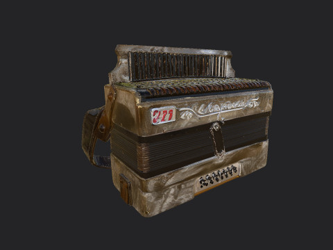 Accordion 011 3D Model