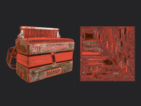 Accordion 011 3D Model