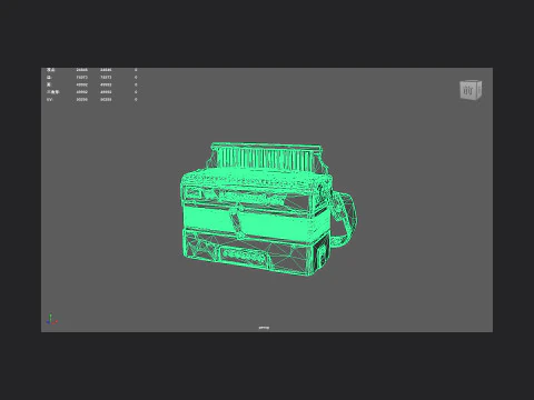 Accordion 011 3D Model