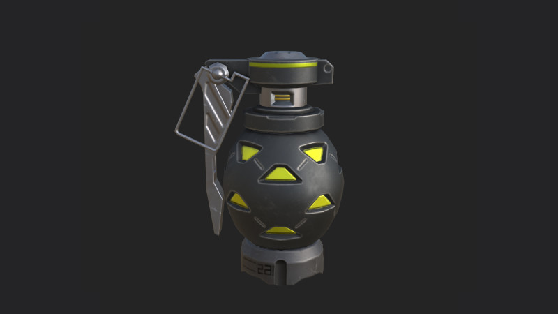 Hand Grenade 002 3D 모델 .c4d .max .obj .3ds .fbx .stl .blend