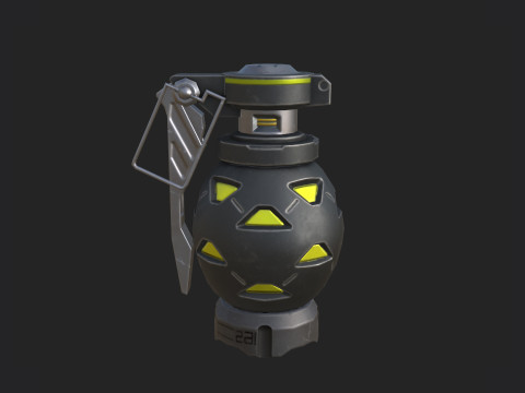 Hand Grenade 002 Modelo 3D