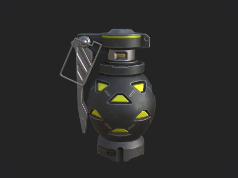 Granata a mano 002 Modello 3D