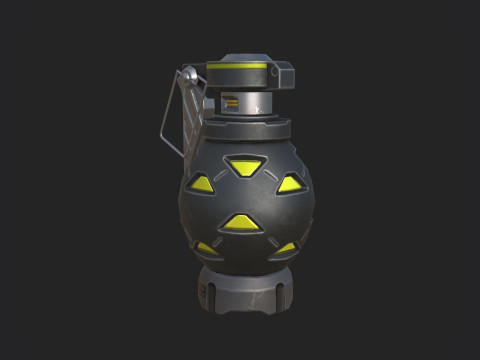 Hand Grenade 002 3D 모델