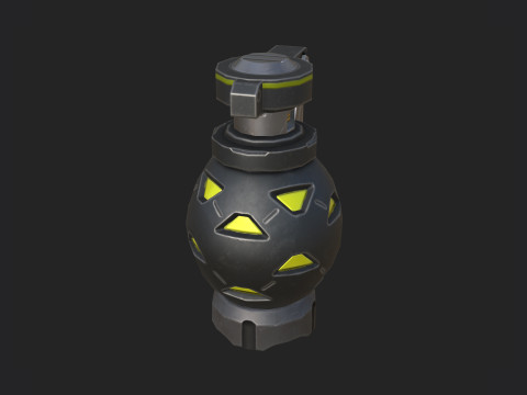 Hand Grenade 002 3D 모델