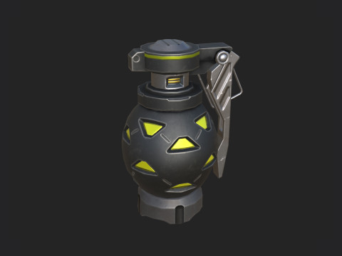 Hand Grenade 002 3D 모델