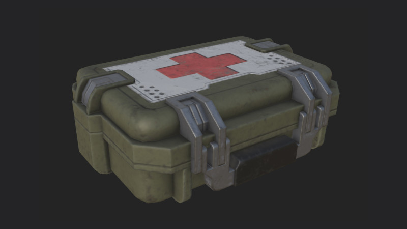 Medical Kit 002 3Dモデル .c4d .max .obj .3ds .fbx .stl .blend 