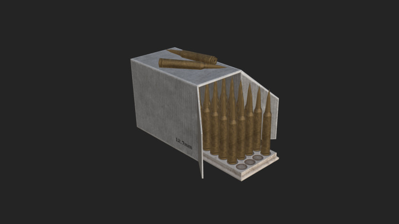 Bullet Model 004 3D Model .c4d .max .obj .3ds .fbx .stl .blend