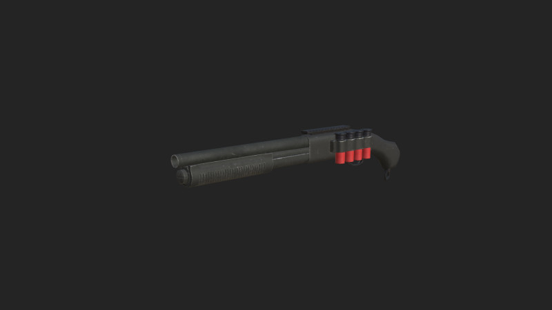 Pistol 001 3Dモデル .c4d .max .obj .3ds .fbx .stl .blend 