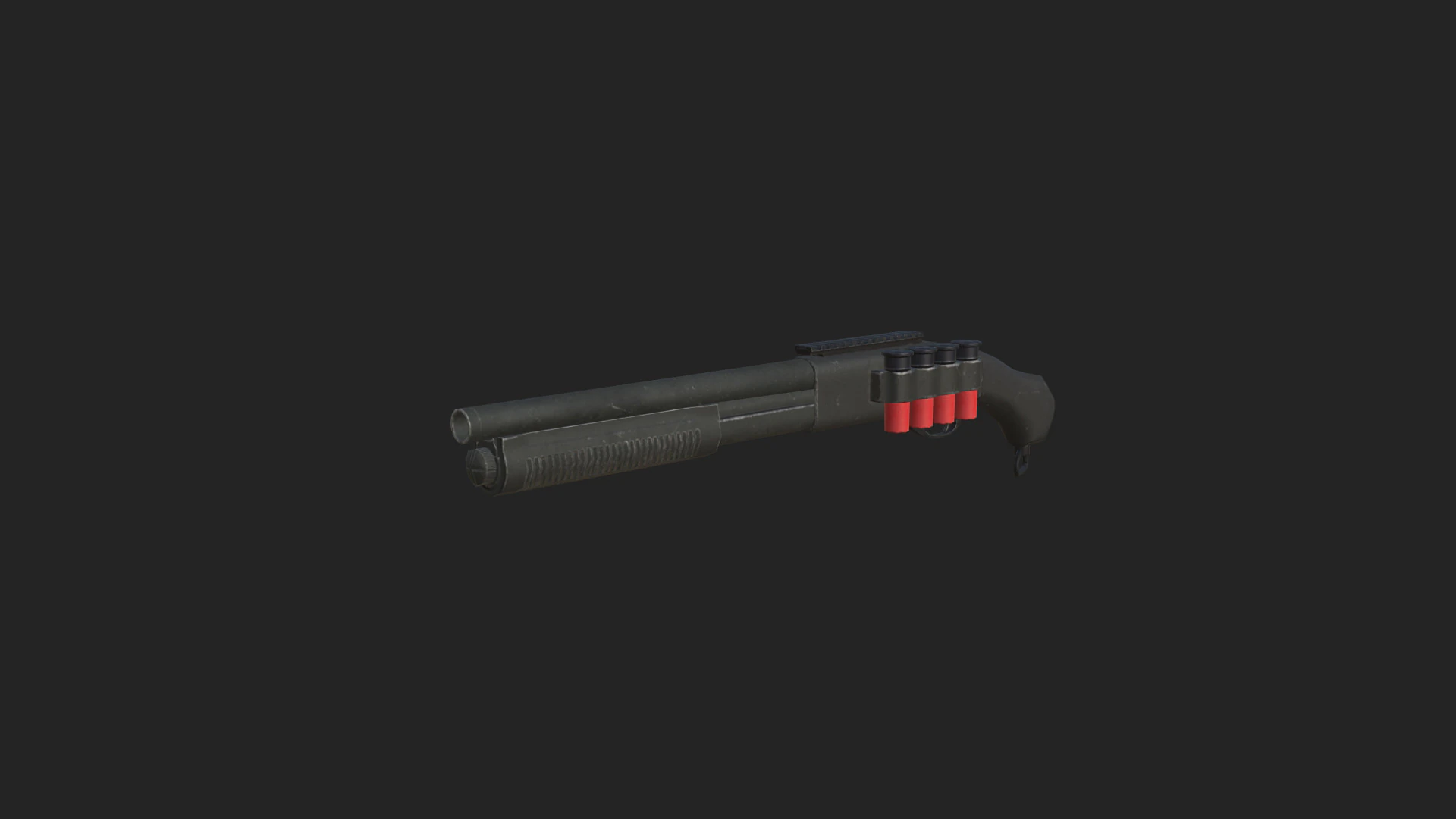 Pistol 001 3D Model .c4d .max .obj .3ds .fbx .stl .blend