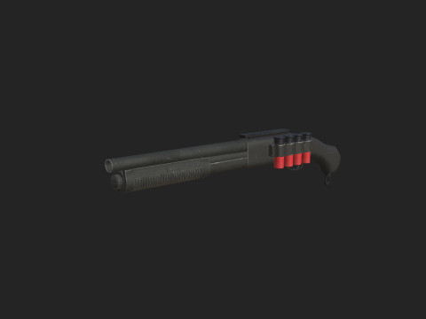 Pistol 001 3D Modell