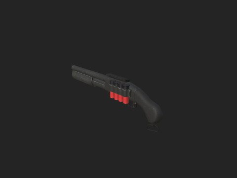 Pistol 001 3Dモデル