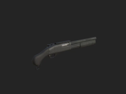 Pistol 001 3D Model