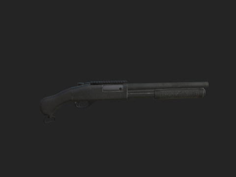 Pistol 001 3Dモデル