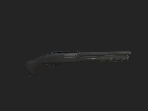 Pistol 001 3D Model