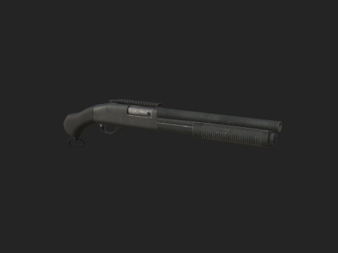 Pistol 001 3Dモデル