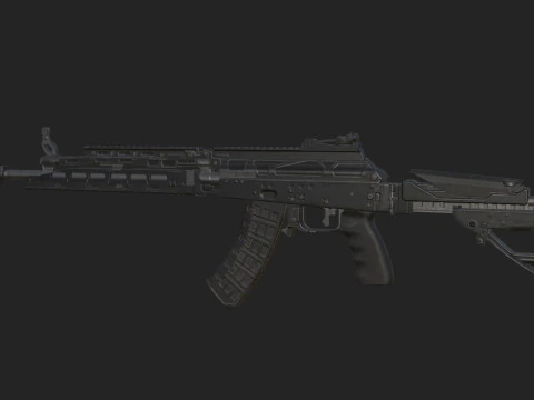 Pistol 002 3D Model