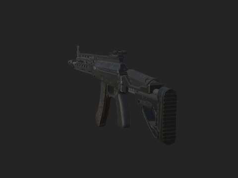 Pistol 002 3D Model