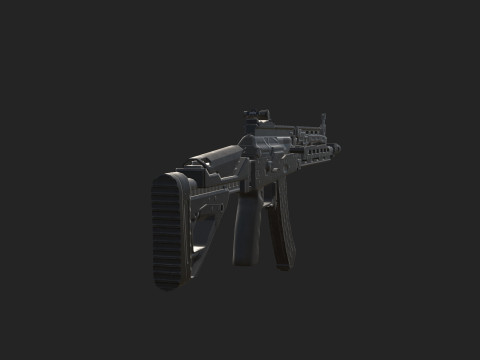 Pistol 002 3D Модель