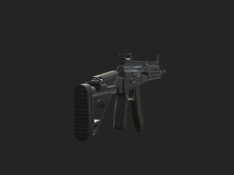 Pistol 002 3D Model